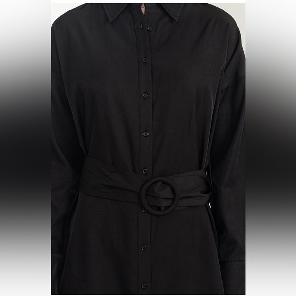11 Fabulous Button Up Belted Shirt Dress - Picture 5 of 5